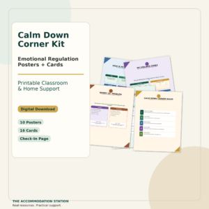 Calm Down Corner Poster Kit